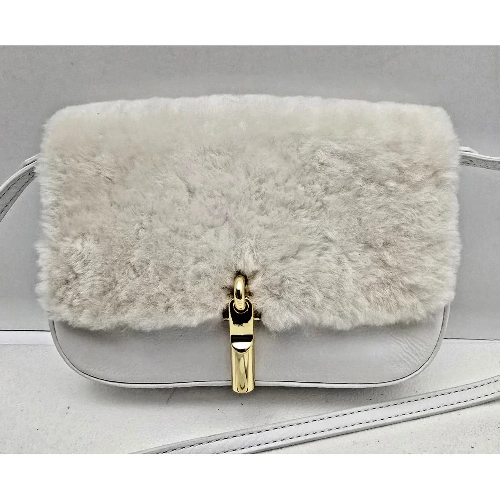 ELIZABETH AND JAMES Cynnie Nano Crossbody Leather Sheepskin Purse Bag